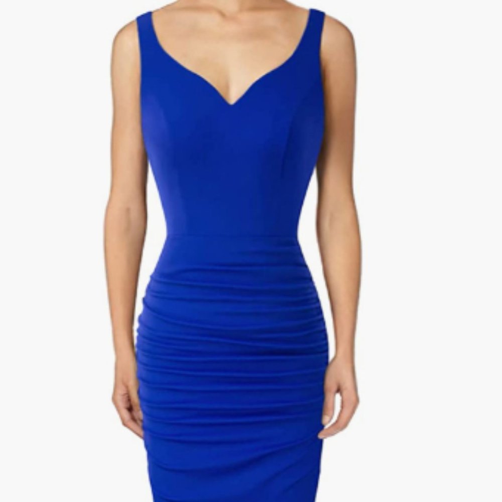 GRACE KARIN Women Deep V Neck Party Mini Dress